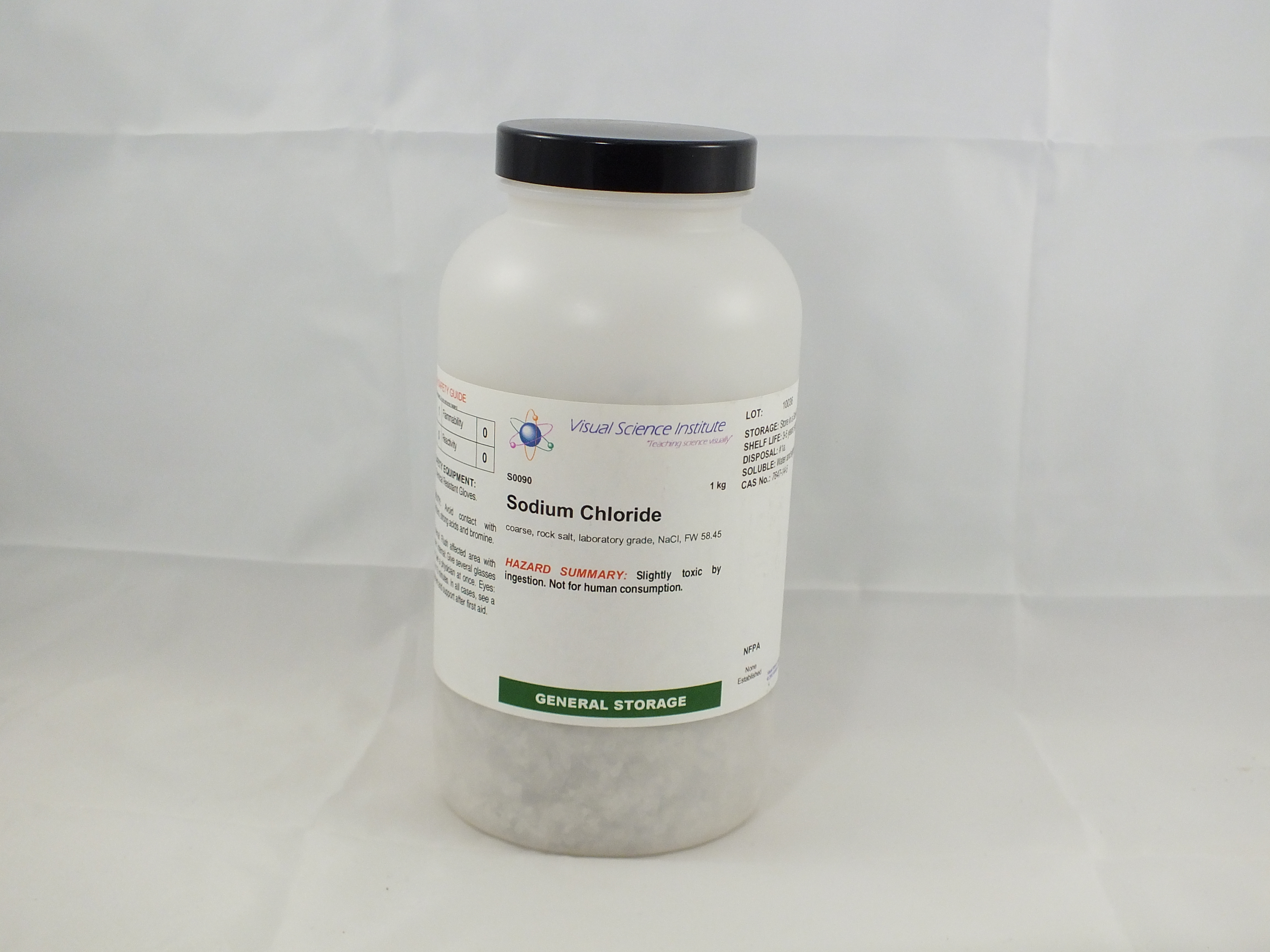 Sodium Chloride, rock salt, 1 kg (VSI) CLEARANCE Liberty Scientific