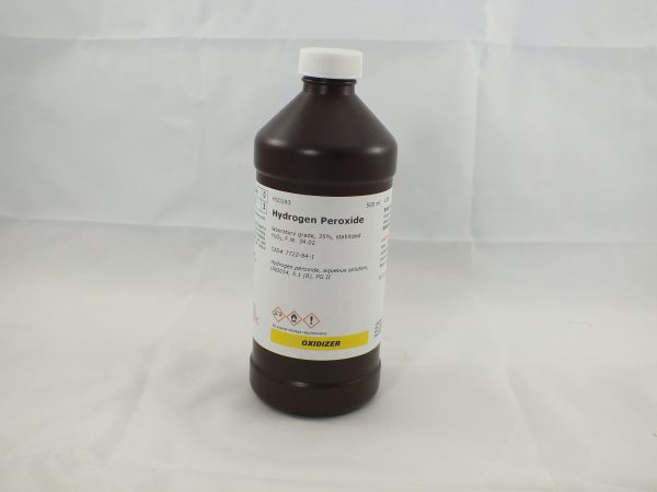 Hydrogen Peroxide, laboratory grade, 35%, 500 mL