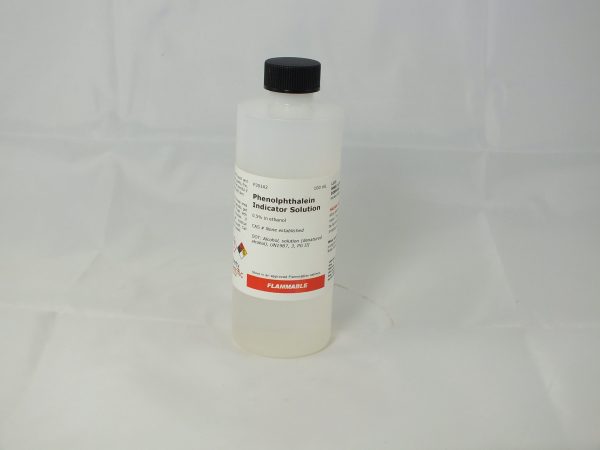 Phenolphthalein Indicator Solution, 0.5% ethanolic, 100 mL