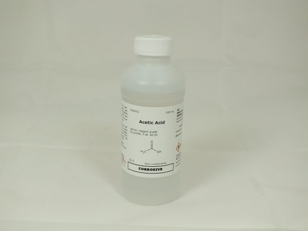 Acetic Acid, glacial, reagent, 100 ml