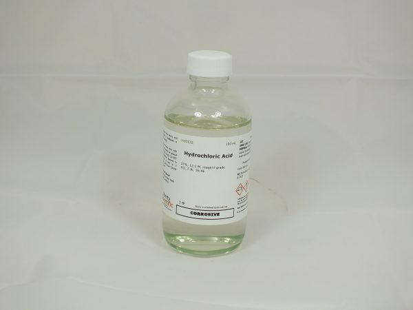 Hydrochloric Acid, 12.1 Molar, reagent, 100 ml