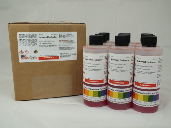 Universal Indicator Solution, 100 ml, 9/pack