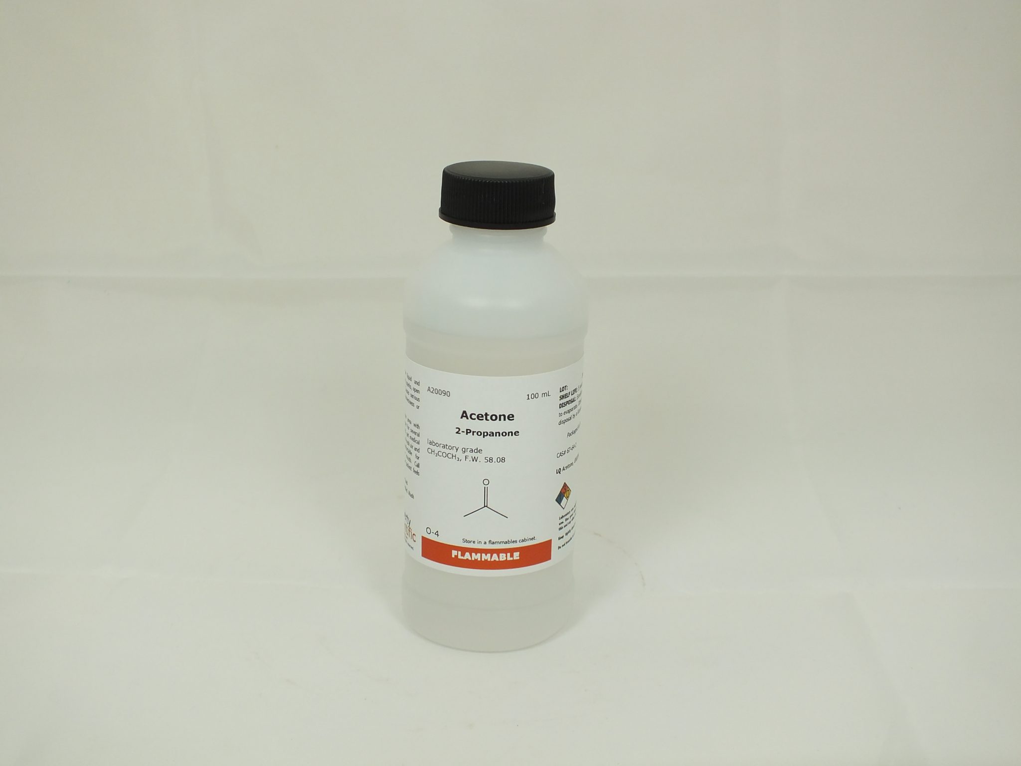 Acetone, laboratory grade, 100 ml Liberty Scientific