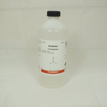 Acetone, laboratory grade, 500 ml