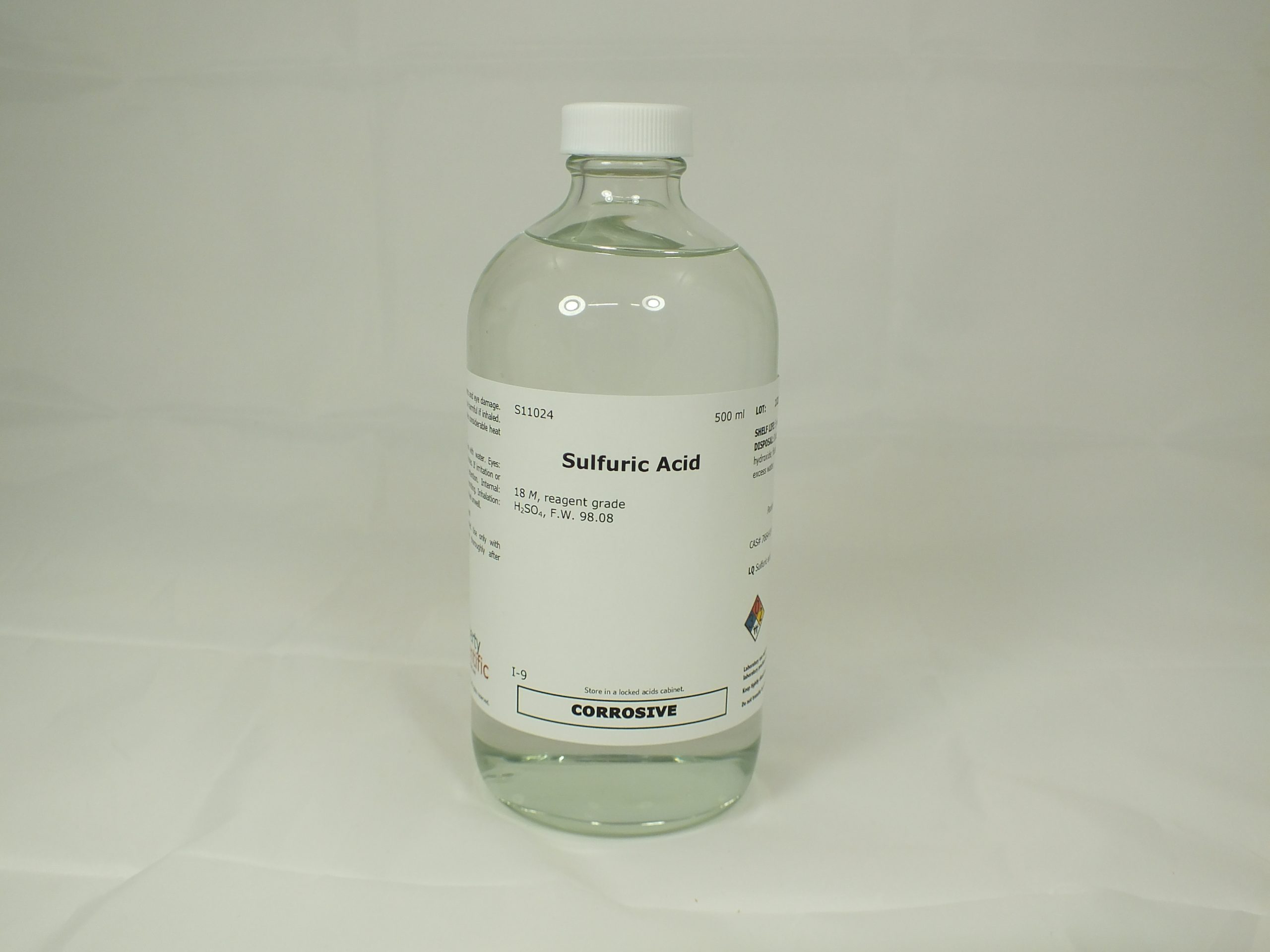 Sulfuric Acid, 18 M, reagent, 500 ml