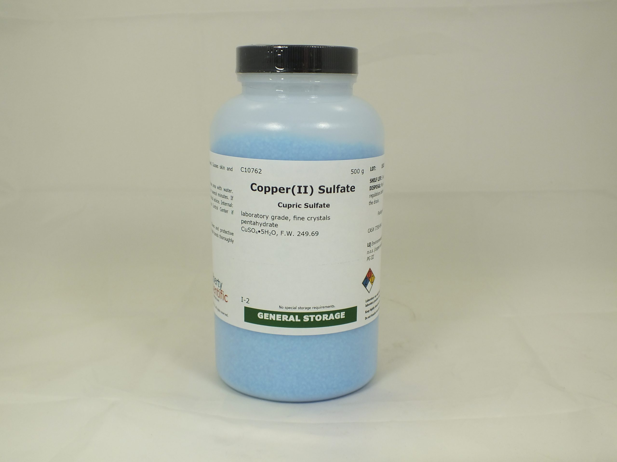 Copper(II) Sulfate, pentahydrate, fine crystals, 500 g